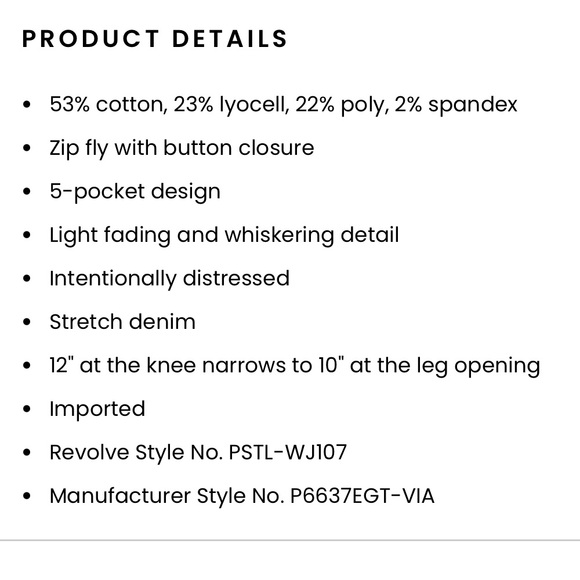 NWT * PISTOLA * Aline Jeans High Rise COLOR Vista - Picture 5 of 14